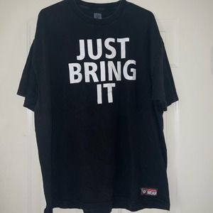 WWE The Rock Just Bring It Men Black Brauma Bull T Shirt 2XL